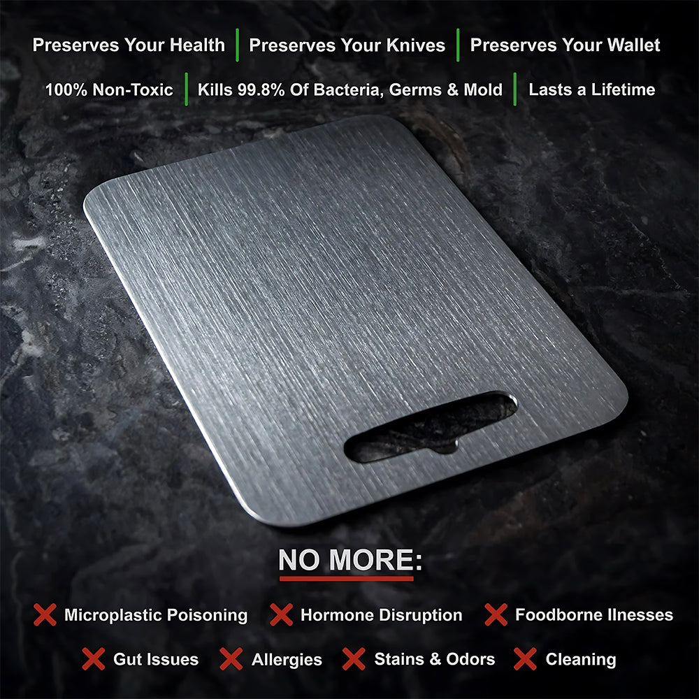 GripCut™ Titanium Cutting Board